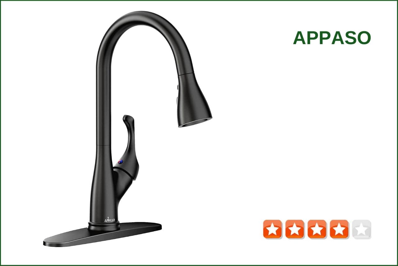 APPASO ‎APS123MB Matte Black Pull Down Faucet