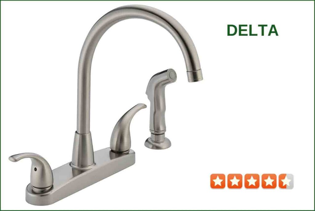 Delta P299578LF-SS Two Handle Kitchen Faucet