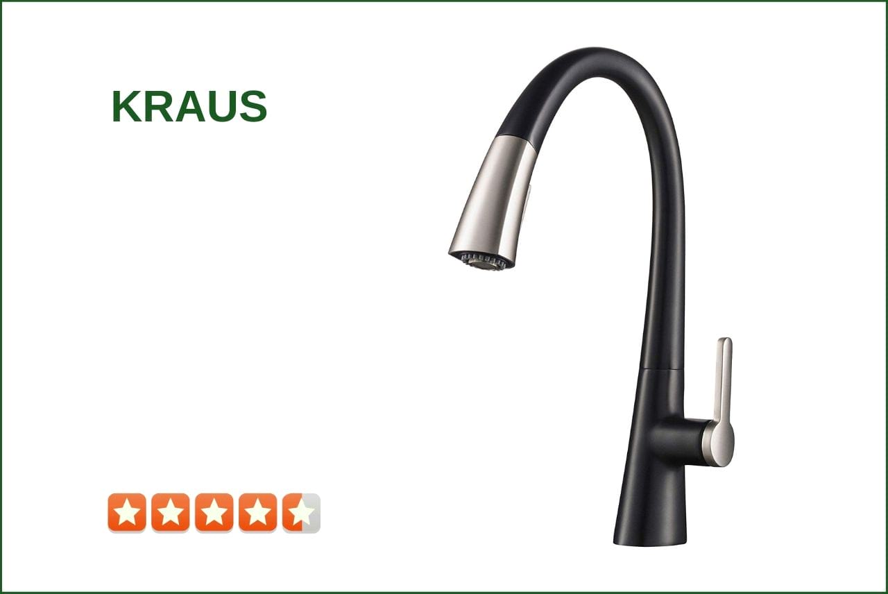 Kraus KPF-1673SFSMB Matte Black Kitchen Faucet