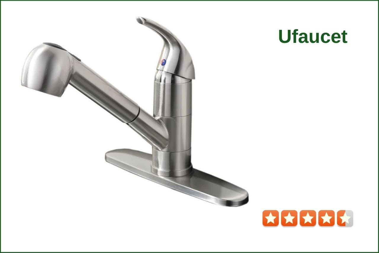 Best Durable: Ufaucet Single Lever Pull Out Faucet 