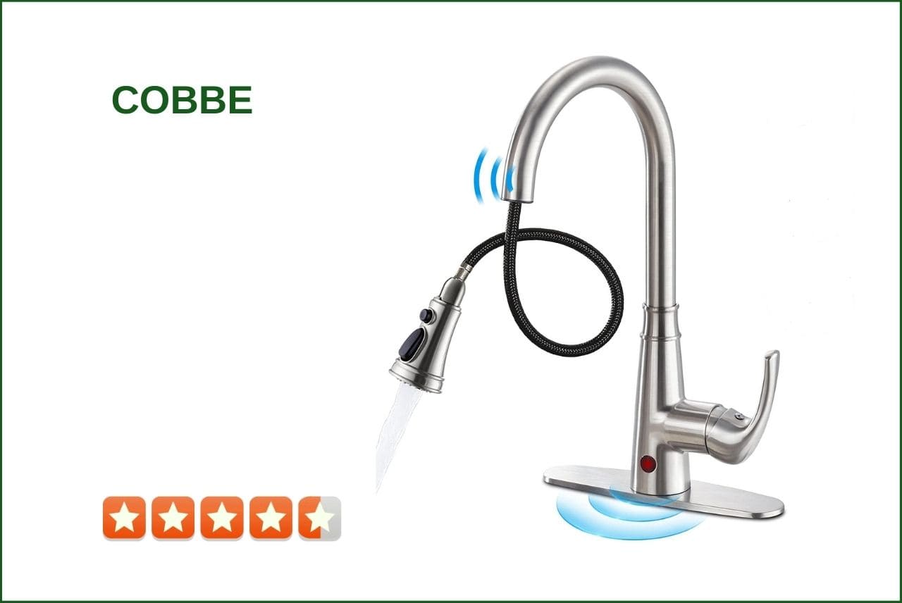 Cobbe Touchless Kitchen Faucet with Sprayer Motion Sensor