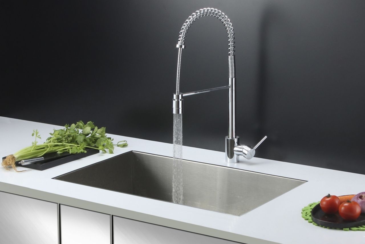 commercial kitchen wall faucet