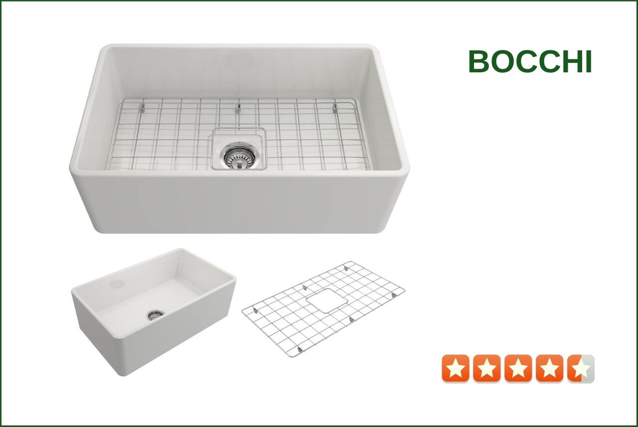 BOCCHI 1138-001-0120 Farmhouse Sink