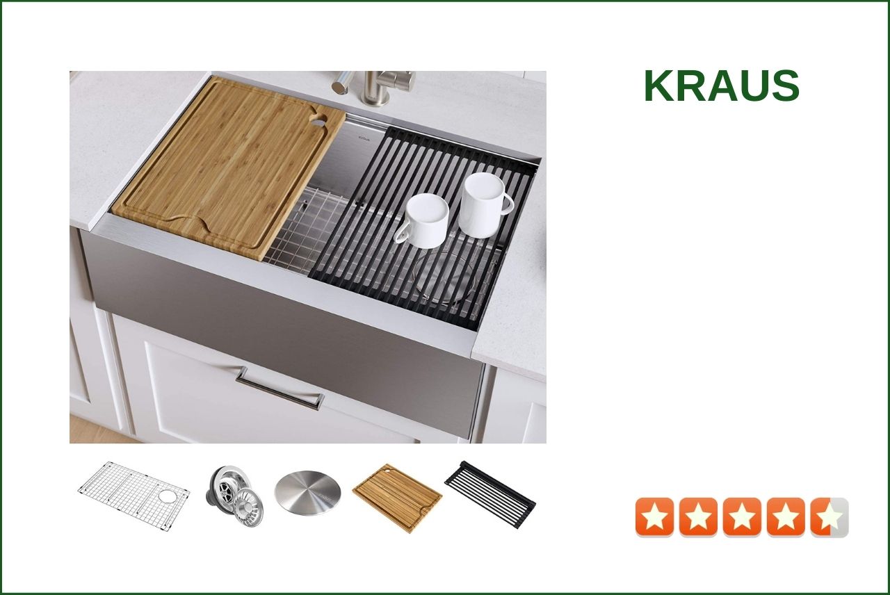 KRAUS KWF410-33 Farmhouse workstation