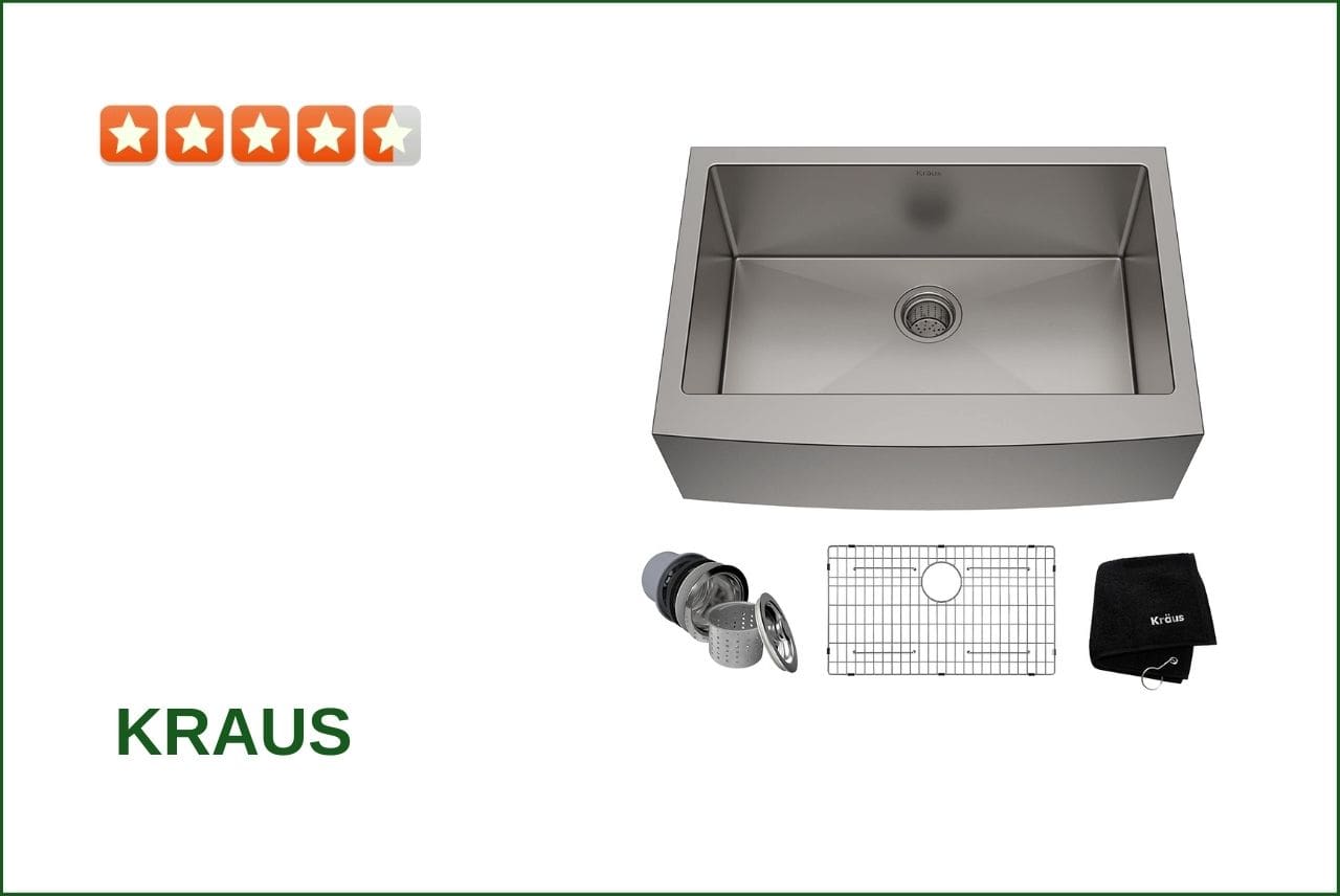 Kraus KHF200-30 single Bowl Sink For 30 Cabinet