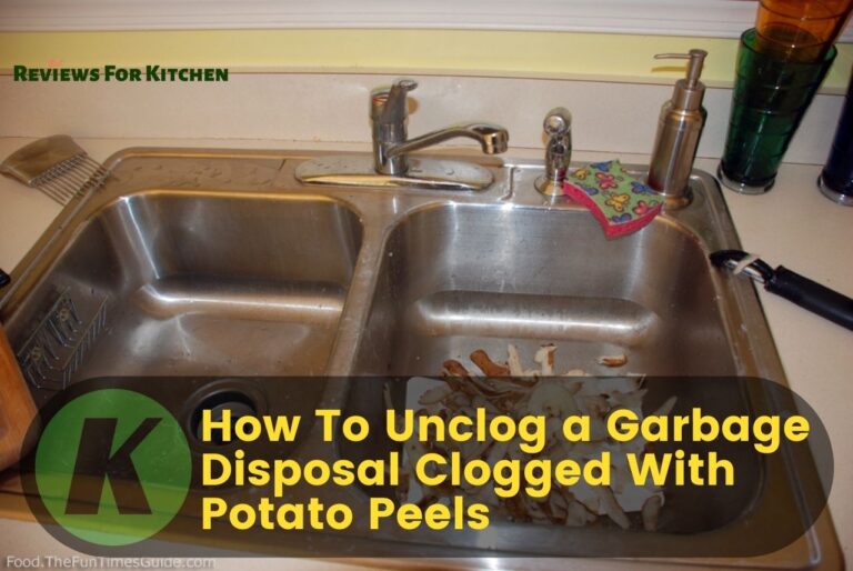 How to unclog a garbage disposal clogged with potato peels
