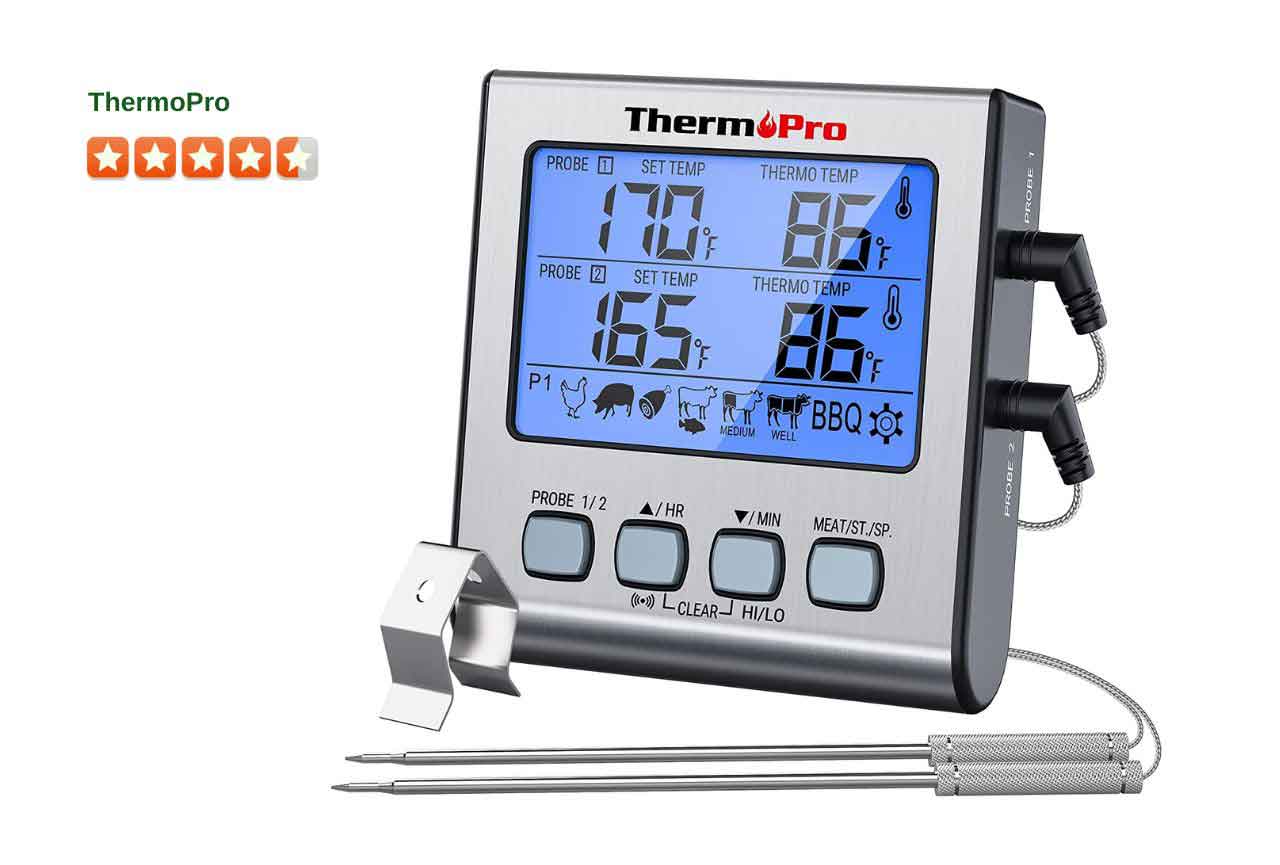 ThermoPro TP-17 Dual Probe Digital Cooking Meat Thermometer