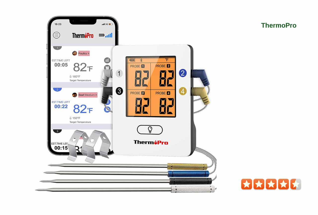 ThermoPro TP25 500FT Bluetooth Meat Thermometer