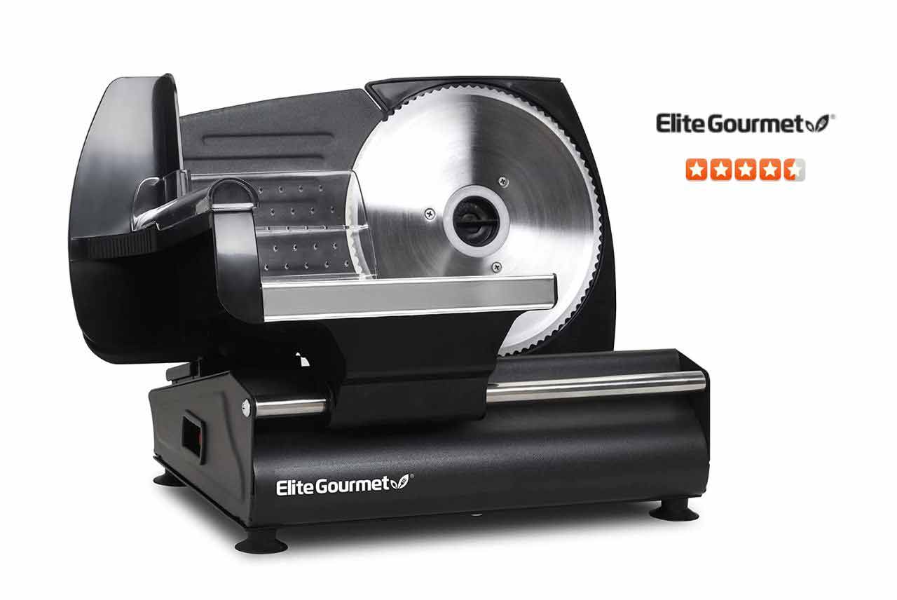 Elite Gourmet EMT-625B Electric Deli Meat Slicer