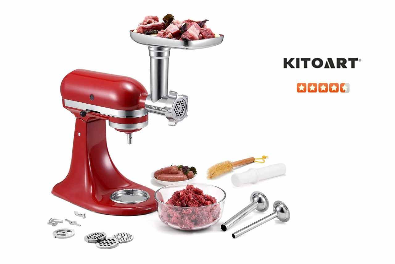 KITOART Metal Food Grinder Attachments for KitchenAid