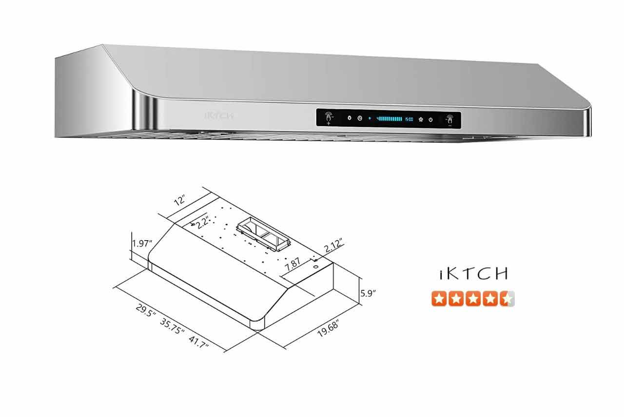 IKTCH Under Cabinet Range Hood