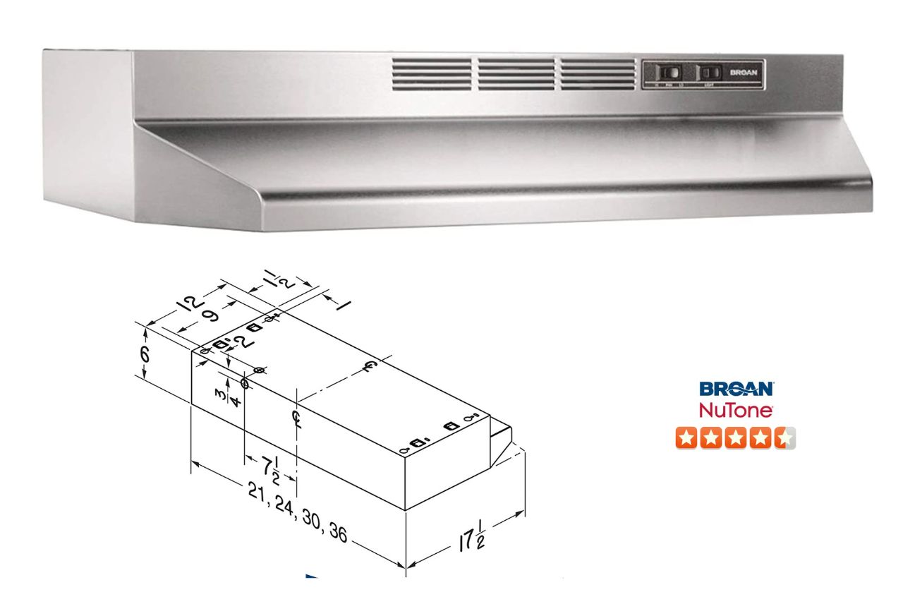 Broan- NuTone Under- Cabinet Ducted Range Hood 