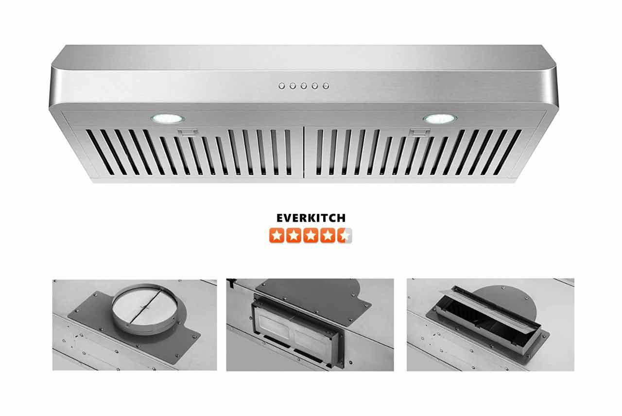 EVERKITCH Ducted Under Cabinet Range Hood