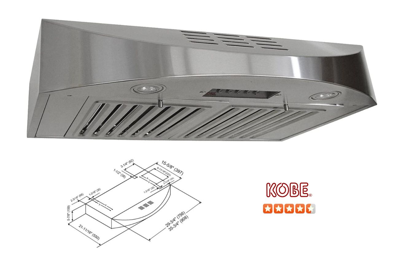 KOBE Brillia Ductless Under Cabinet Range Hood