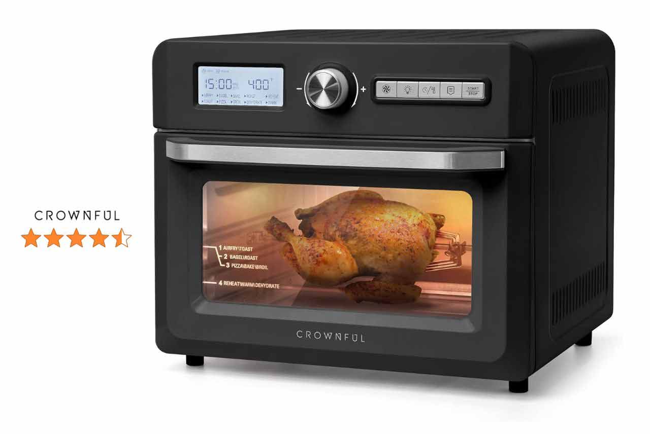 CROWNFUL Air Fryer and Rotisserie
