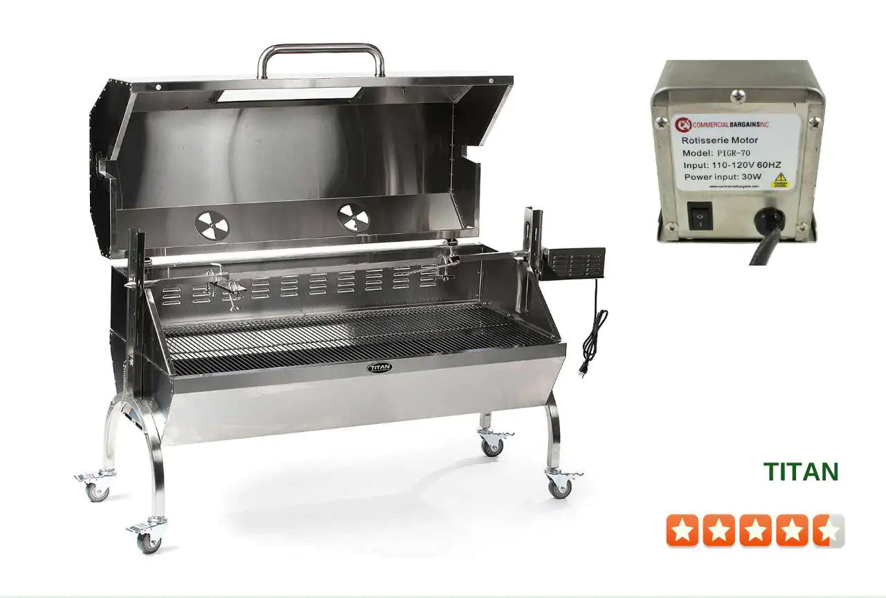 Titan Great Outdoors 25W Rotisserie Grill